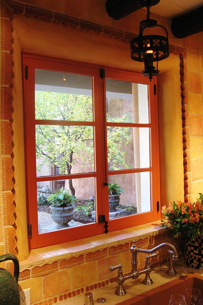 The inside and the outside of a home should connect through windows, doors and feeling.