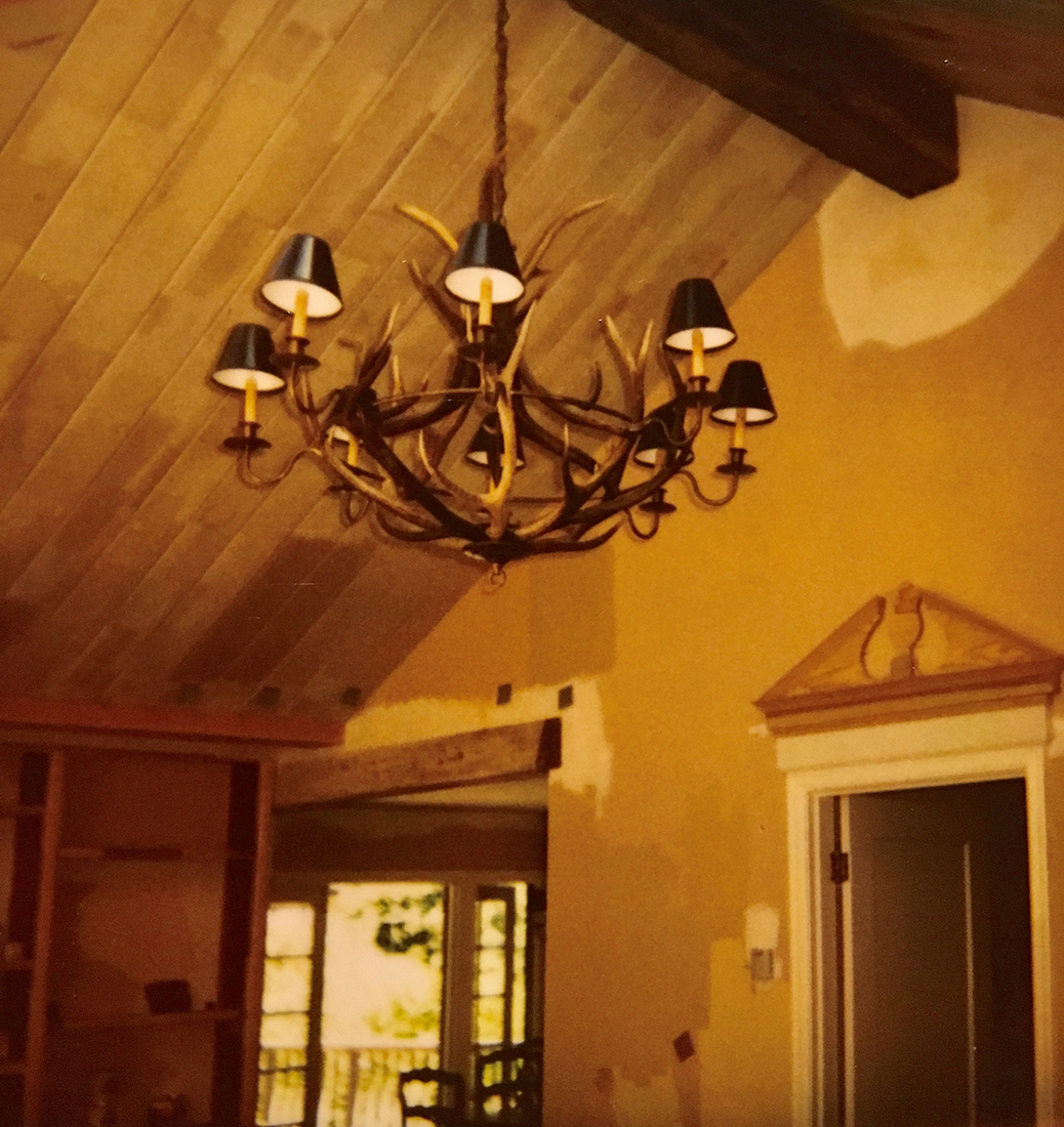A picture of the cottage during the 1998 remodel.